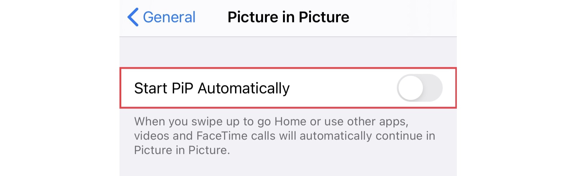 How to disable automatic picture-in-picture