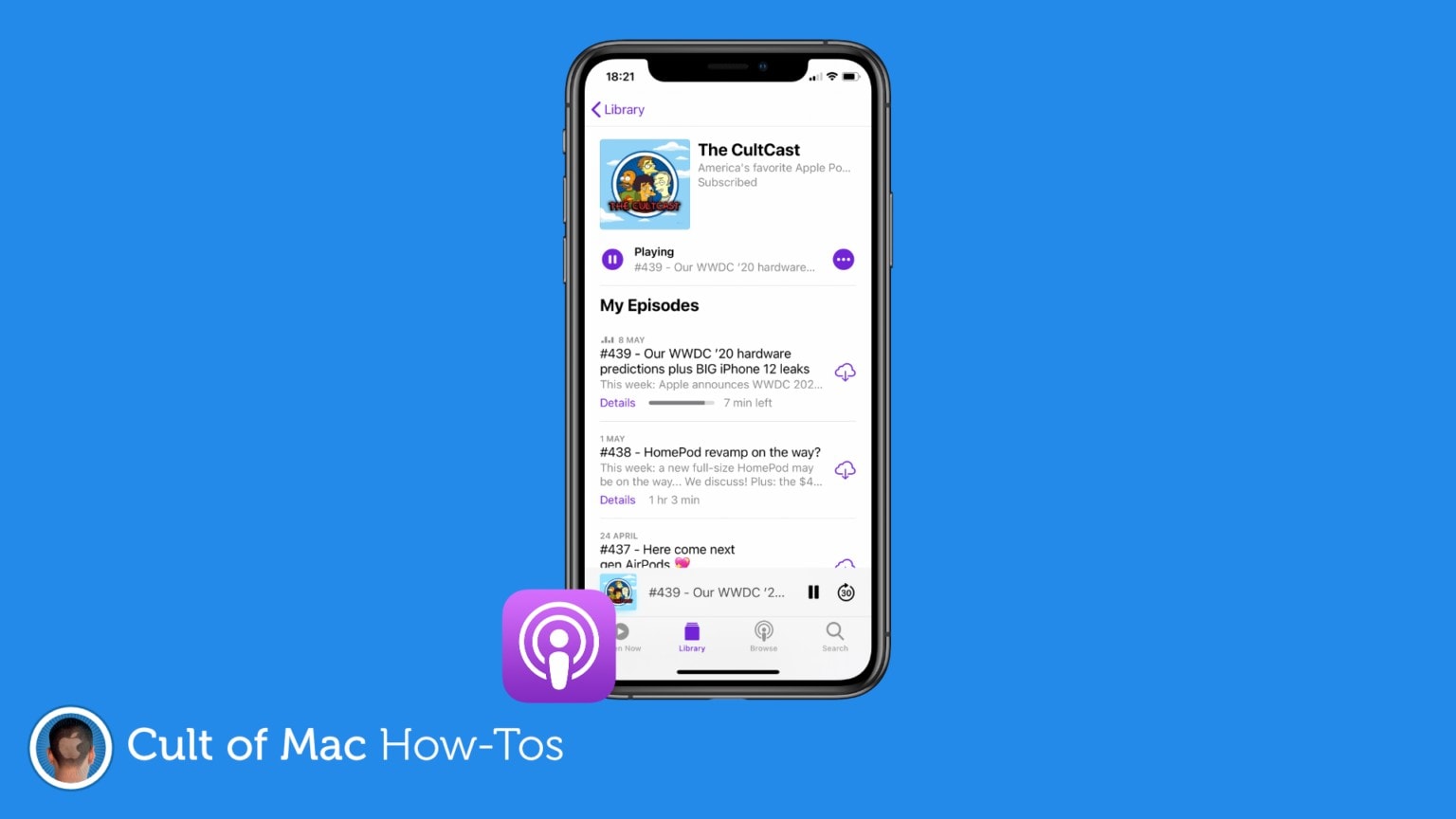 How to sort podcast episodes