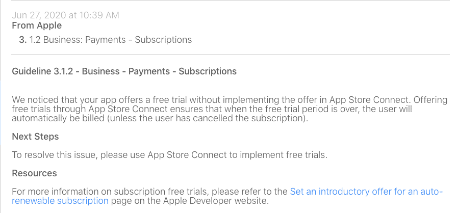 Down Dog's email complaint