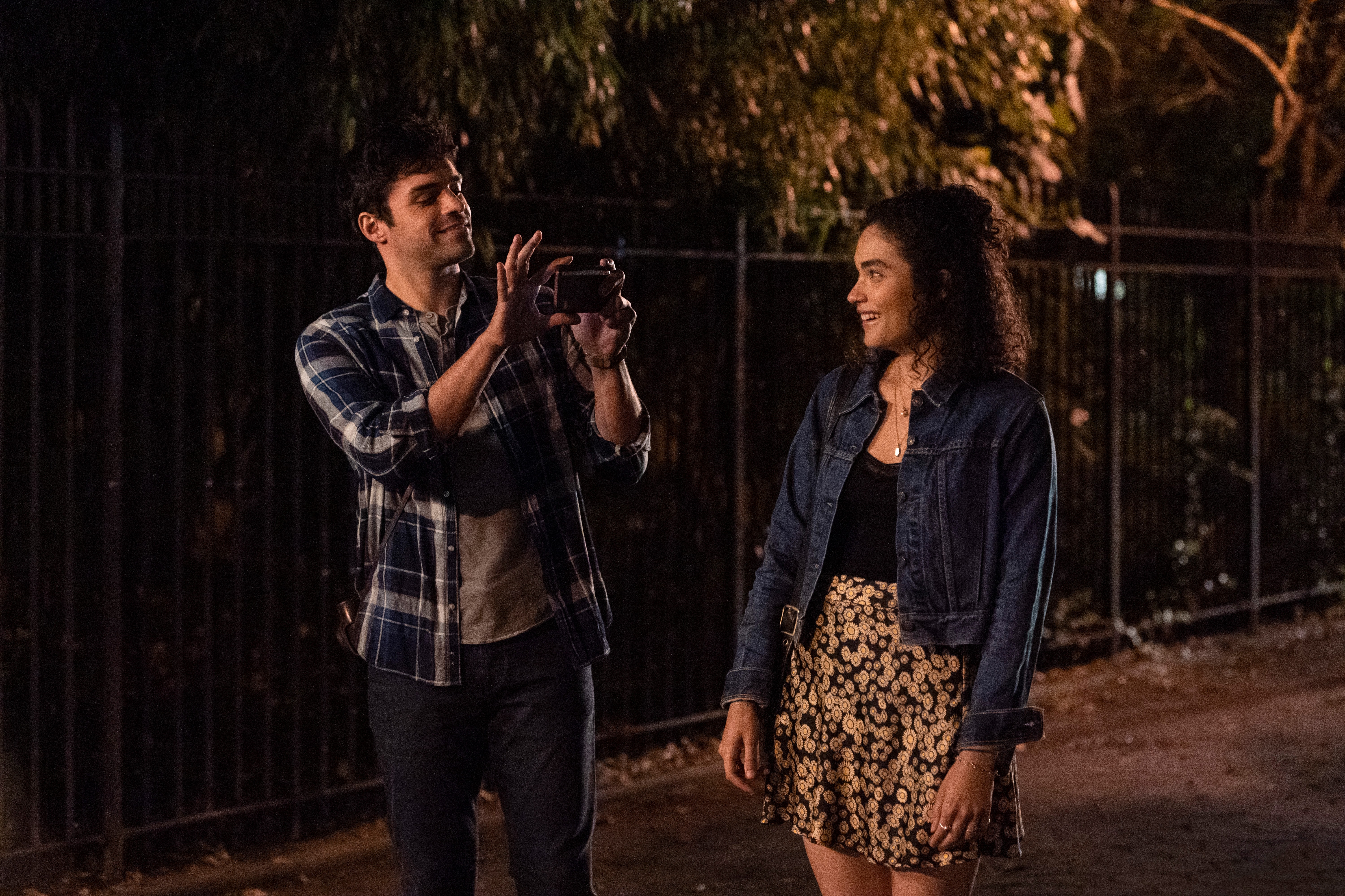 Sean Teale and Brittany O'Grady star in the contrived musical romance Little Voice.