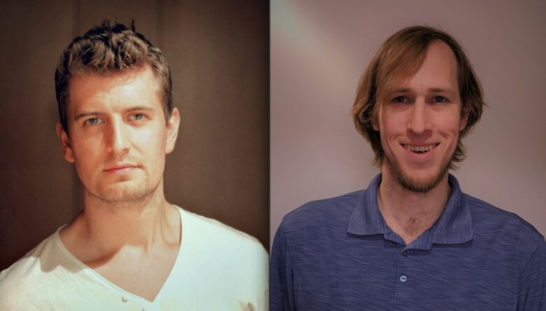 David William Hearn, left, and Matthew Tesch are the co-creators of the StaffPad music app.