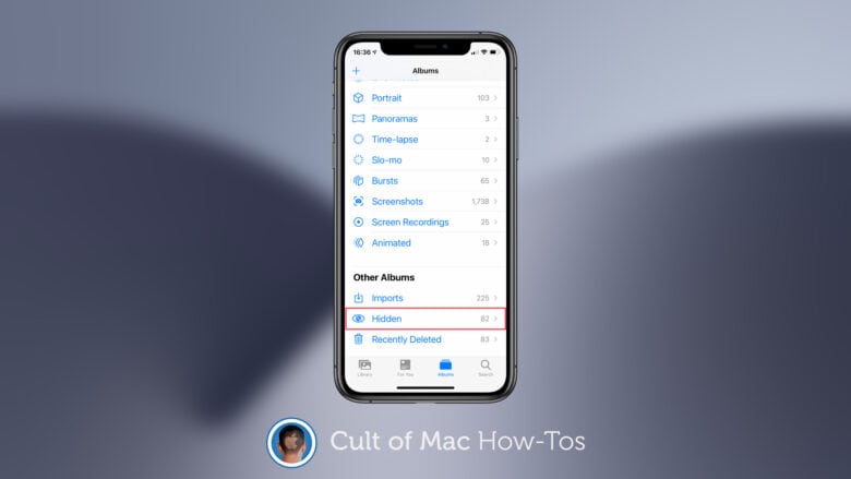 How to show Photos' hidden folder
