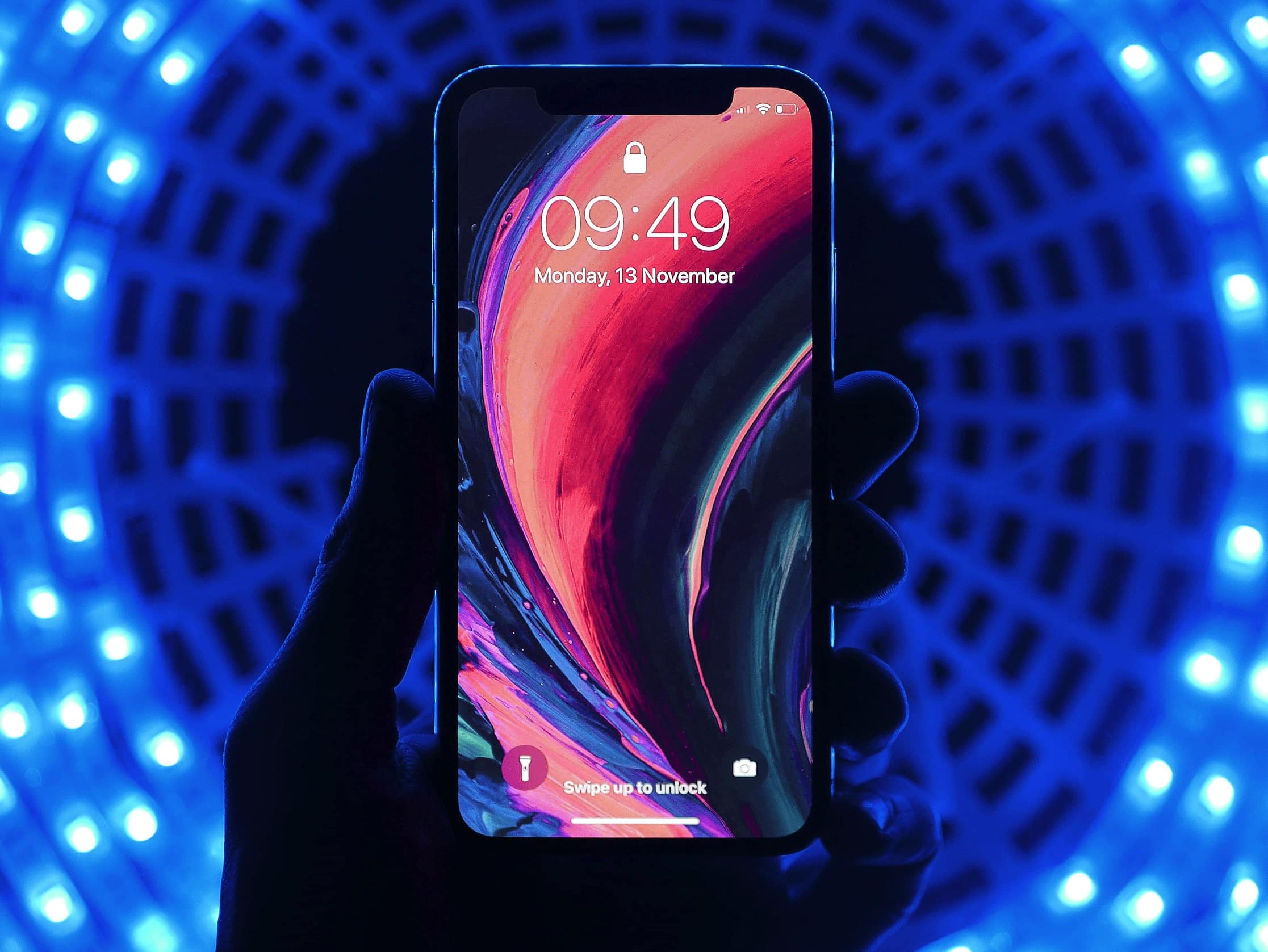 iPhone light tunnel image