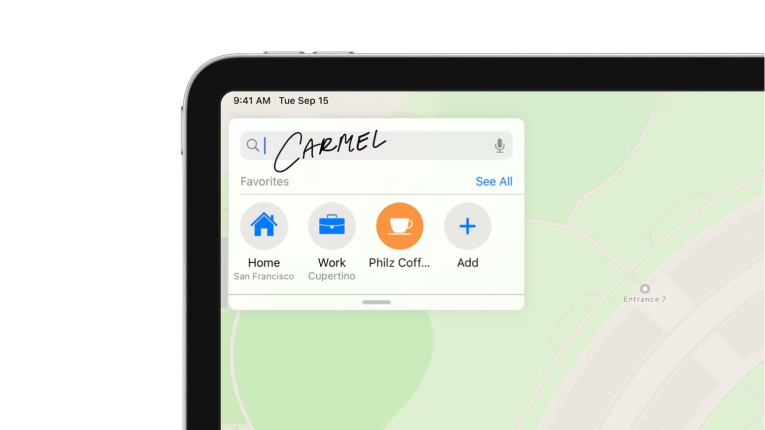 Scribble in iPadOS 14 was developed with machine learning.