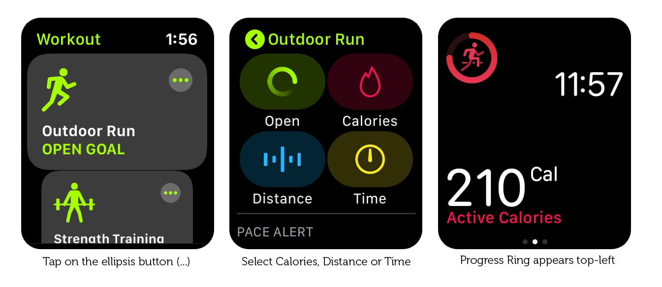 Add a Progress Ring to check your Apple Watch workout progress.