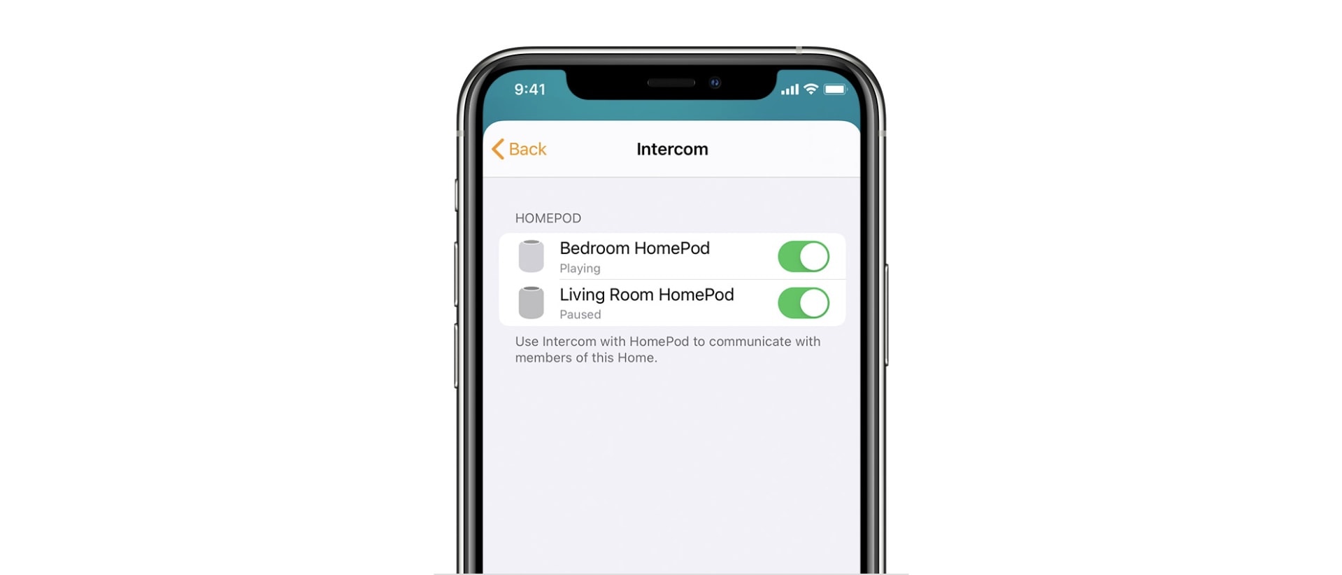 How to use Intercom with HomePods: First, you must enable Intercom inside the Home app