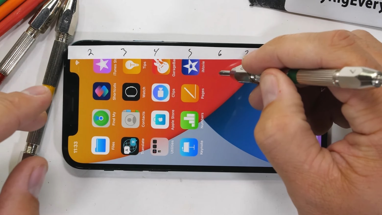 An iPhone 12 scratch test is no big deal.