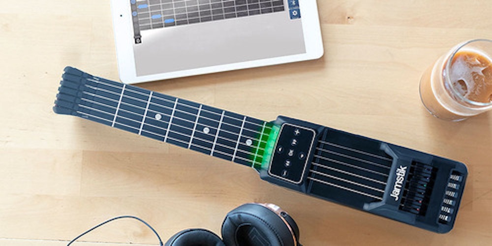 Jamstick: With spring-loaded strings and a companion app, this portable ax is a great way to learn guitar.