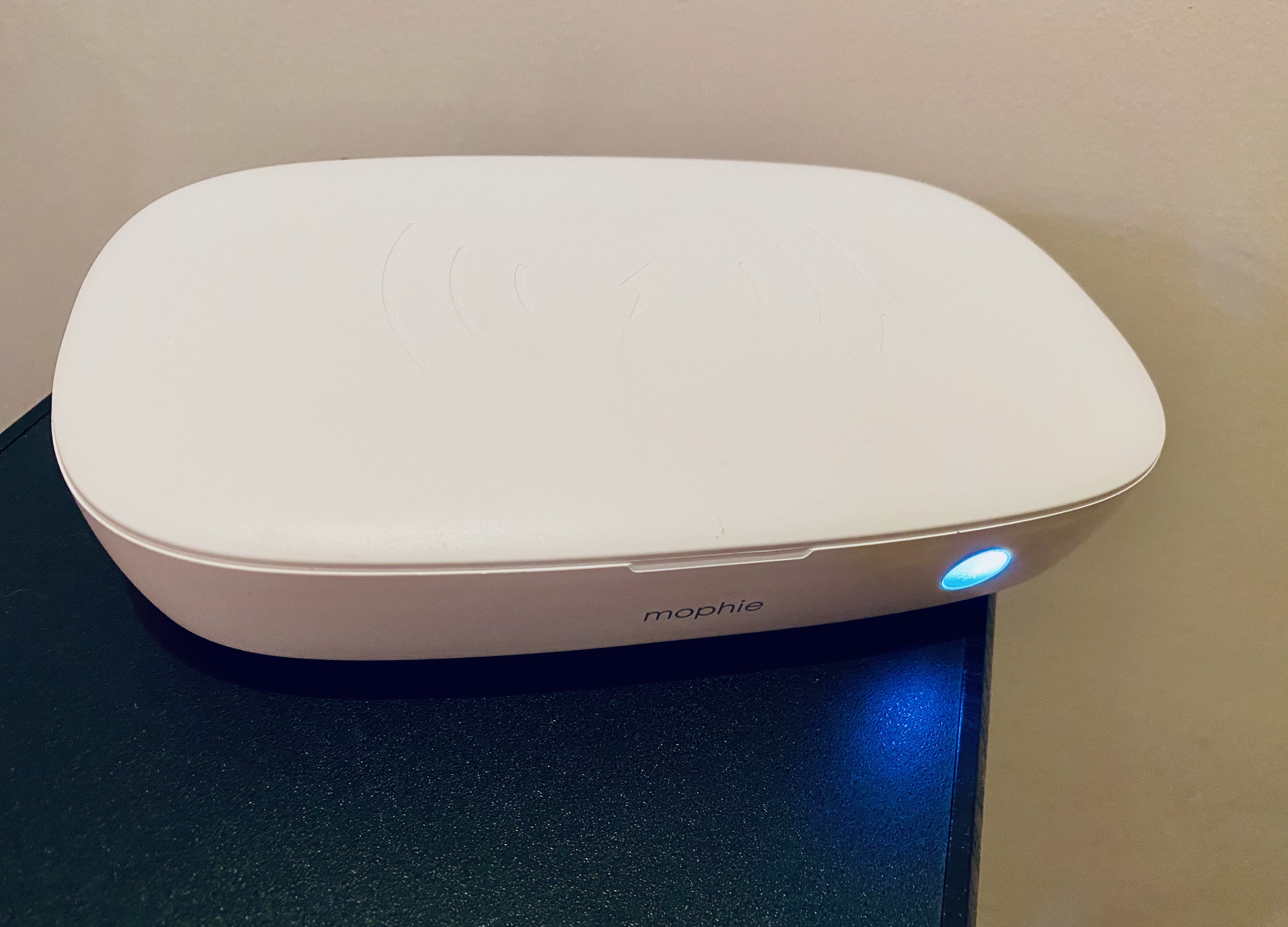 The Mophie UV Sanitizer With Wireless Charging can blast your iPhone with germ-killing ultraviolet light.