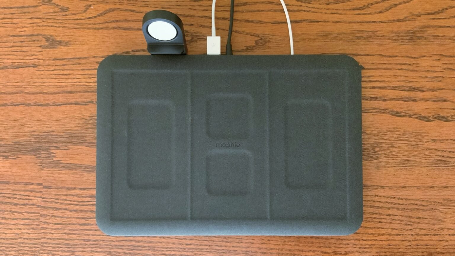 The Mophie 4-in-1 Wireless Charging Mat has room for 3 iPhones.