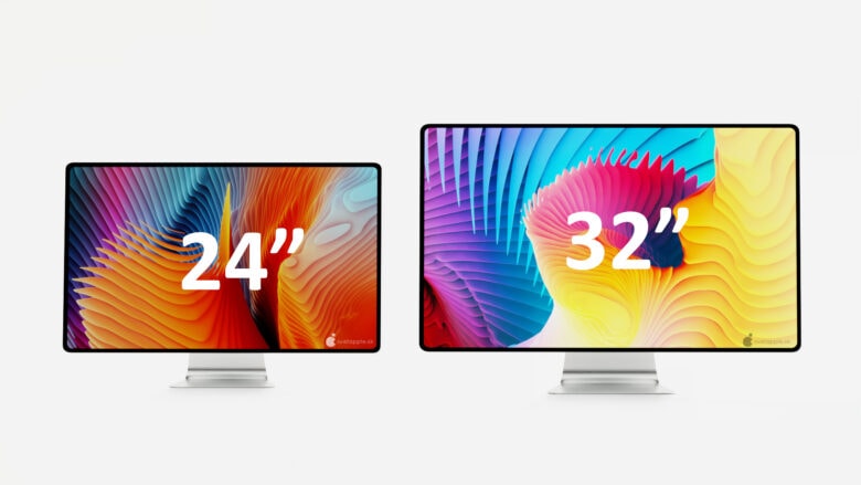 An iMac 2021 concept includes 24- and 32-inch sizes.
