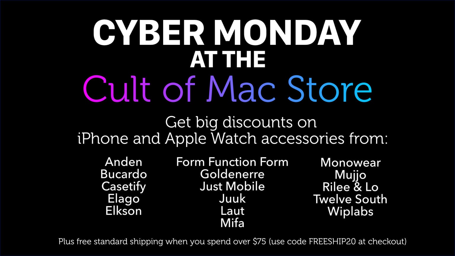 Cult of Mac Store Cyber Monday sale