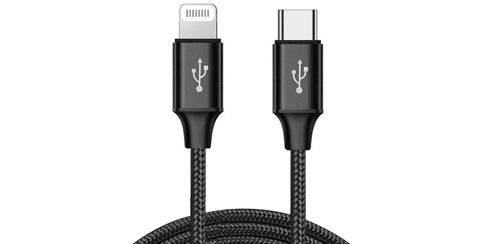 This USB-C to Lightning cable is perfect for connecting your iPhone to your MacBook.