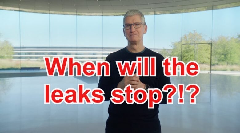 When will the Apple leaks stop?