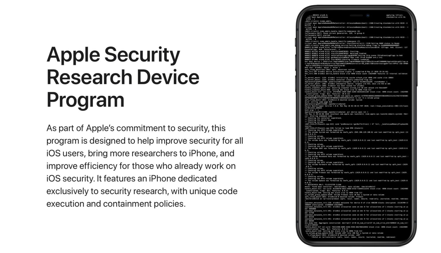 Apple Security program