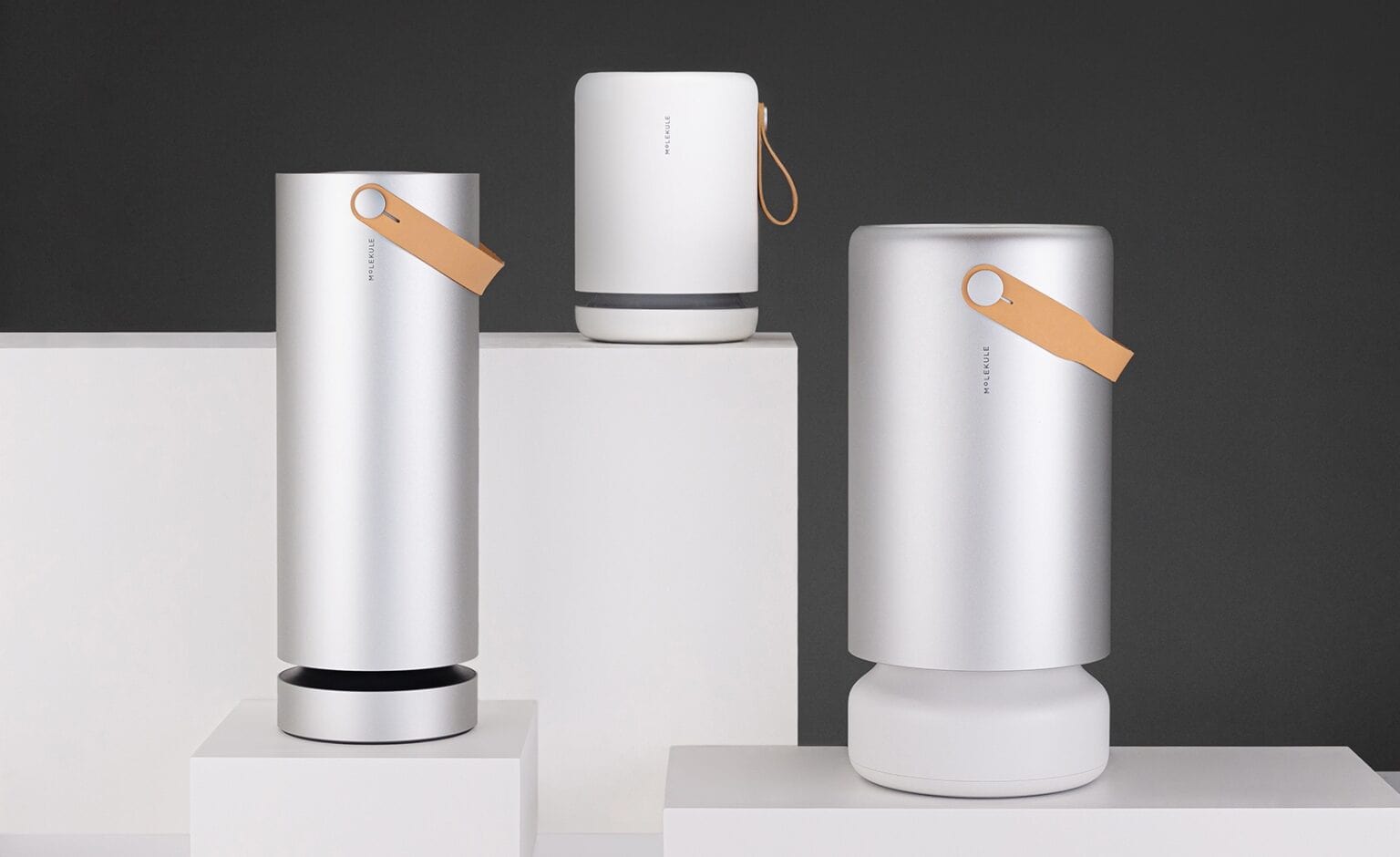 Molekule's advanced air purifiers come in a variety of shapes and sizes.
