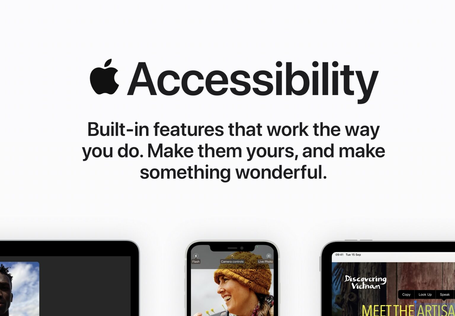 Accessibility webpage