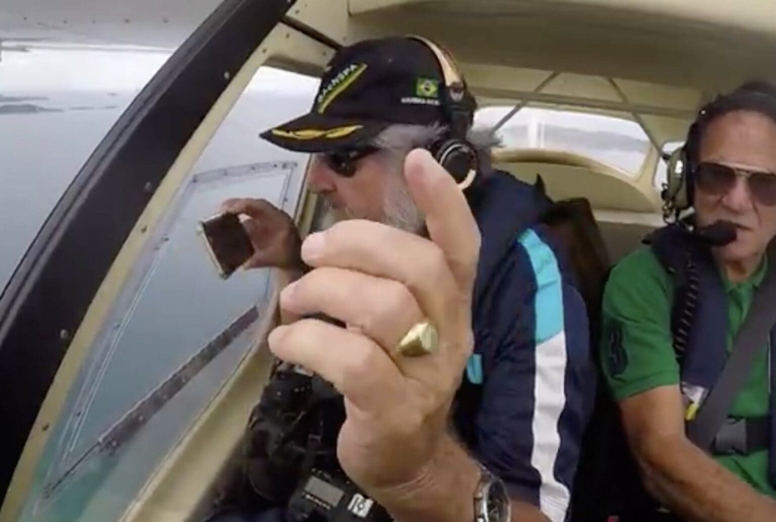 iPhone dropped out of plane
