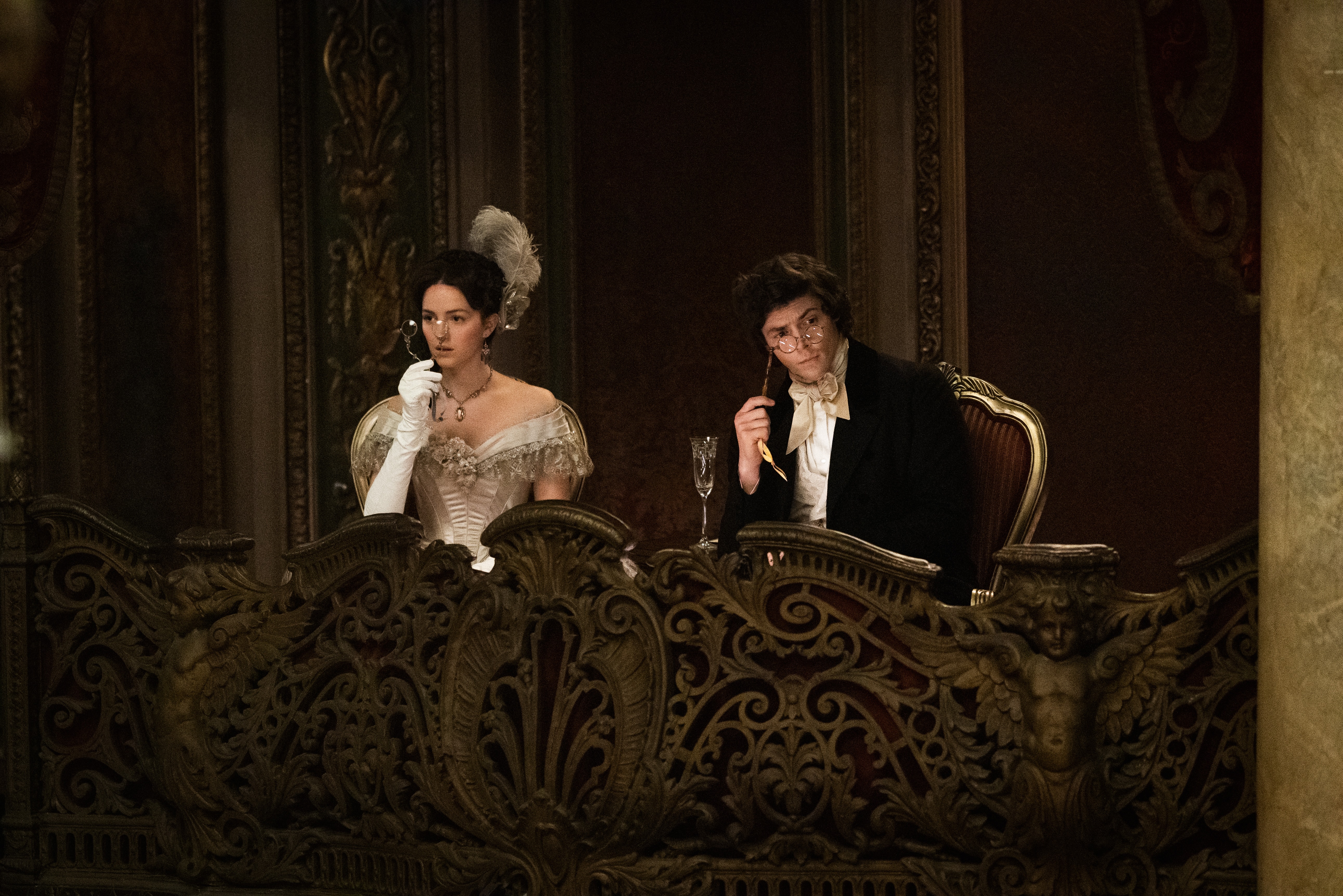 Adrian Enscoe and Ella Hunt in this week's <em>Dickinson</em>