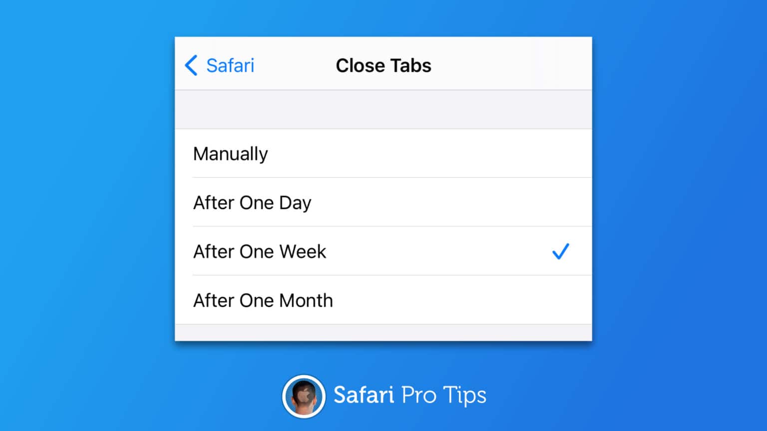 Automatically close old tabs in Safari
