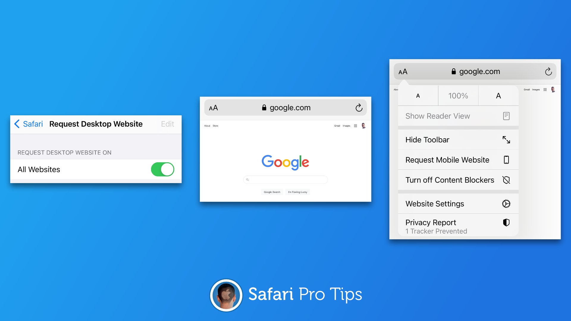 How to fetch desktop websites in Safari