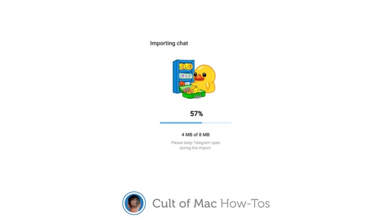 Import WhatsApp chats into Telegram