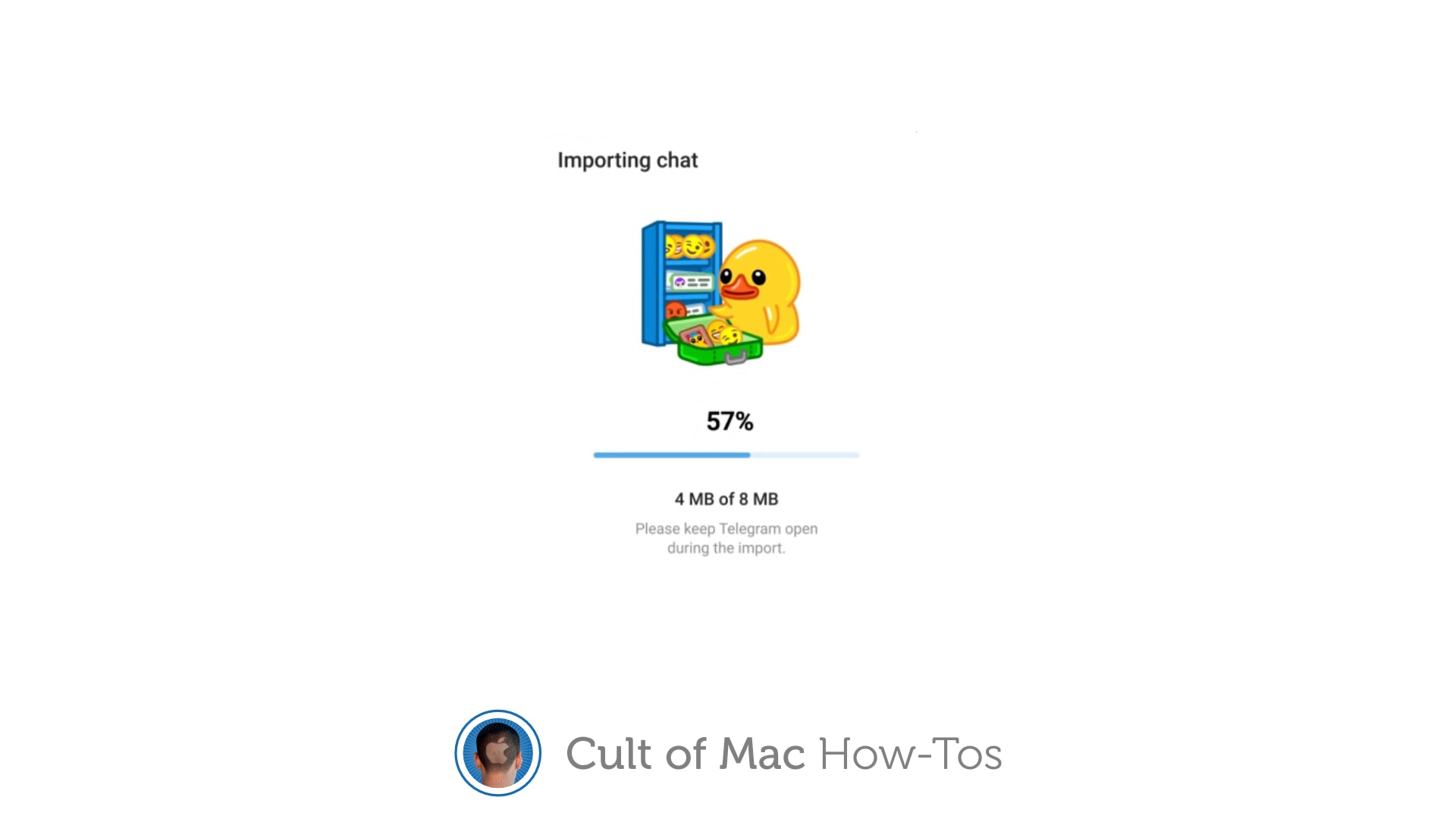 Import WhatsApp chats into Telegram