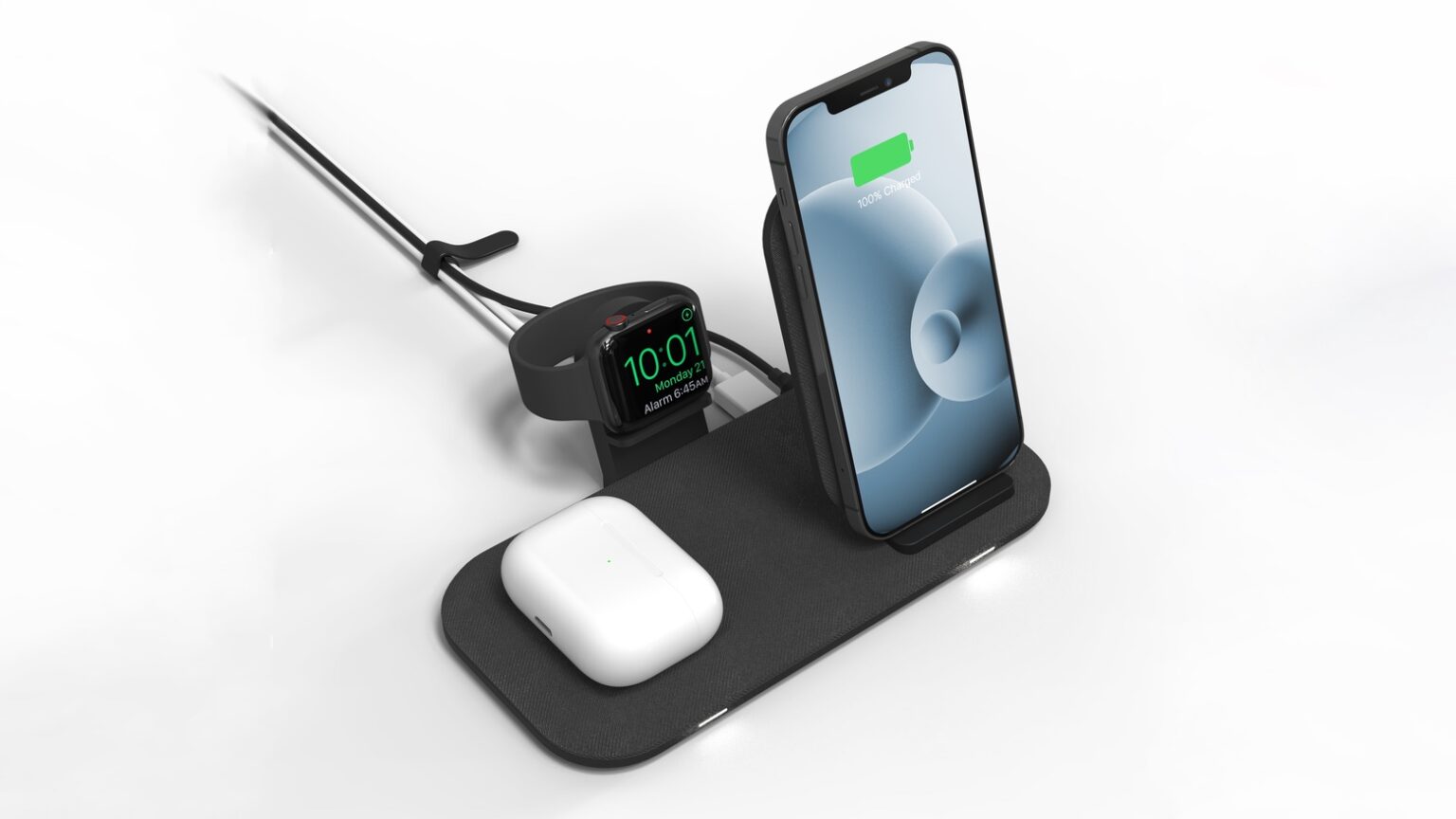 No waiting. The Mophie Wireless Charging Stand+ hit store shelves on Wednesday.