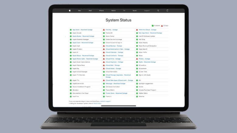 if you use an iCloud service, there’s a good chance it’s down right now.