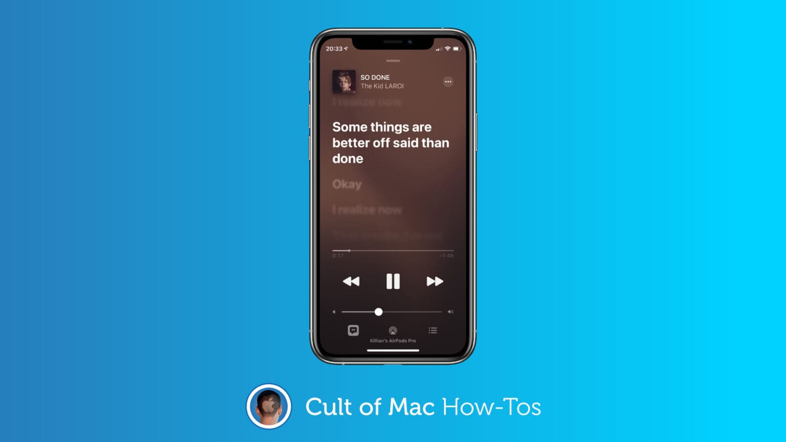 How to share lyrics from Apple Music