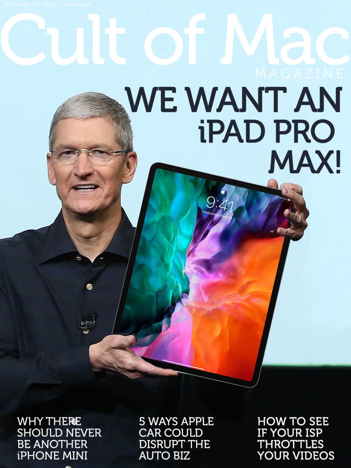 We want a bigger iPad -- call it an iPad Pro Max. Please make it happen, Tim!
