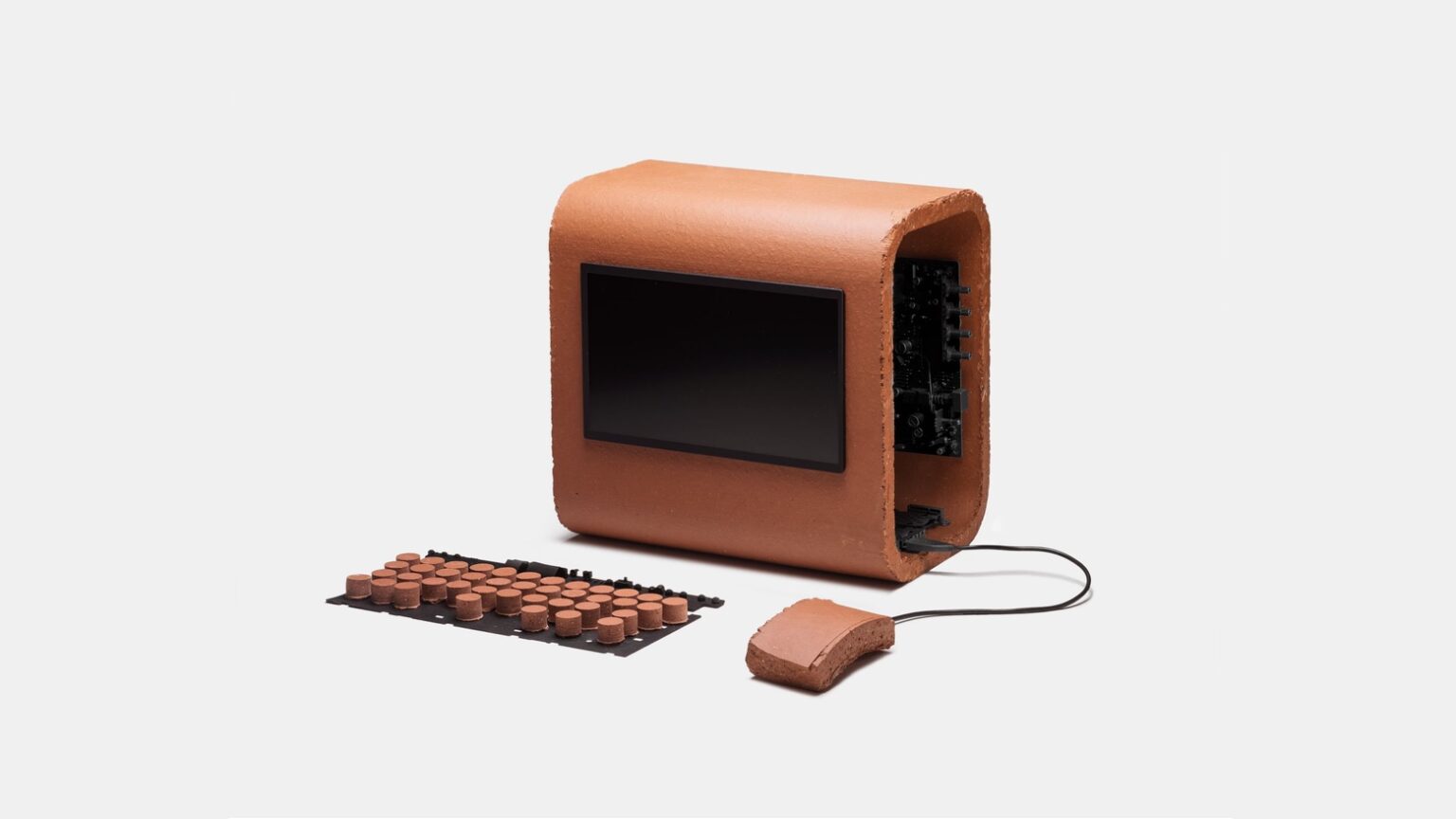 This concept Mac is made of sandstone.