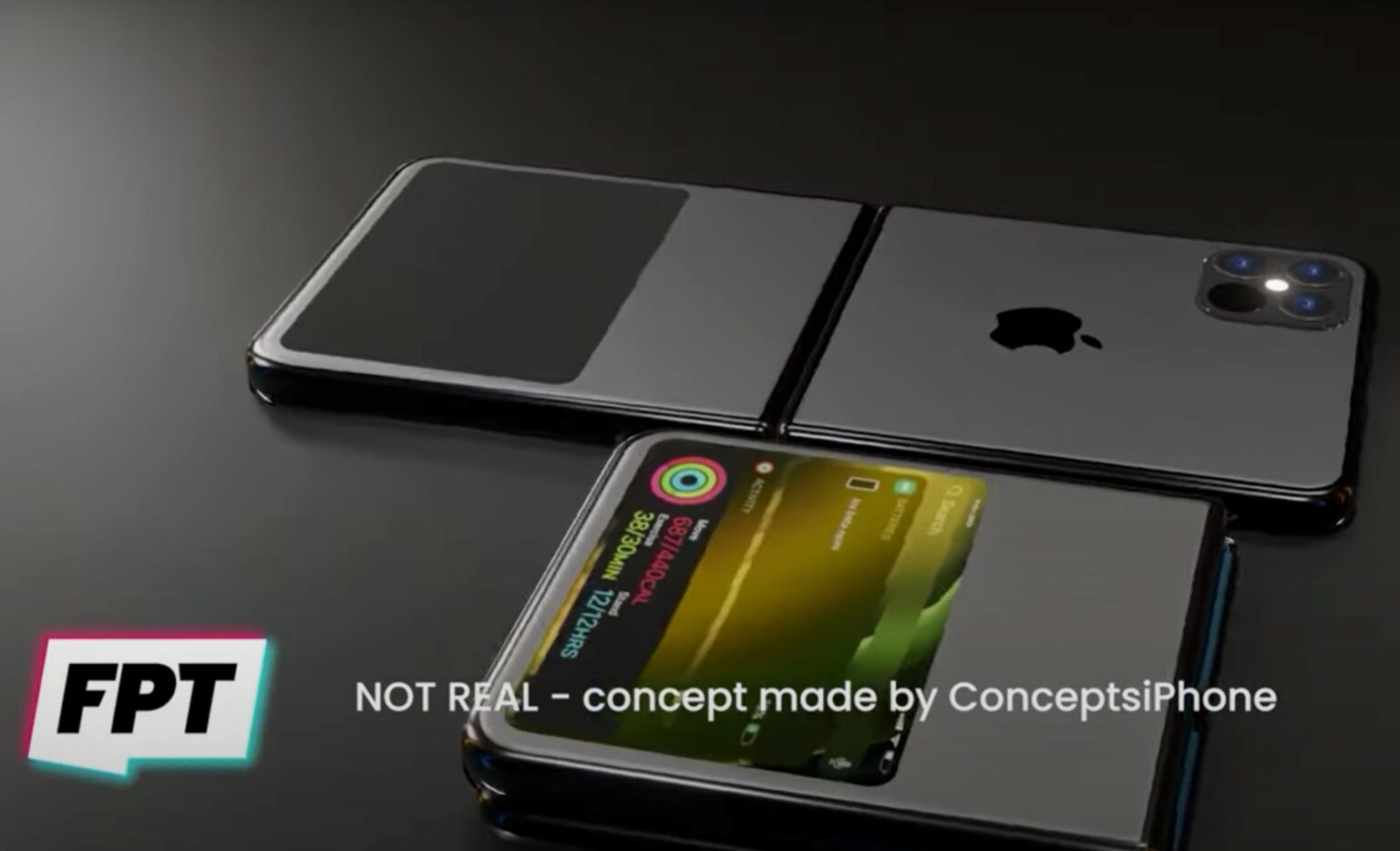 The first folding iPhone might look something like this.