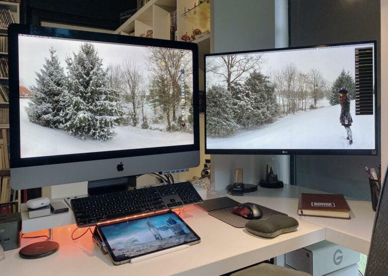 Curtis Sponsler's iMac Pro-based setup requires both processing power and huge storage capacity.
