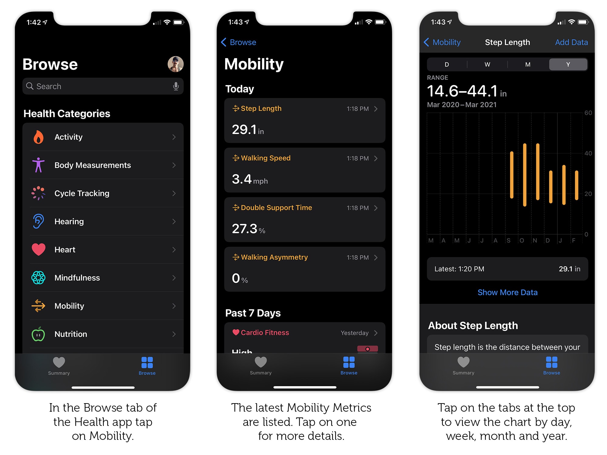 How to view your Mobility Metrics on iPhone in iOS 14.