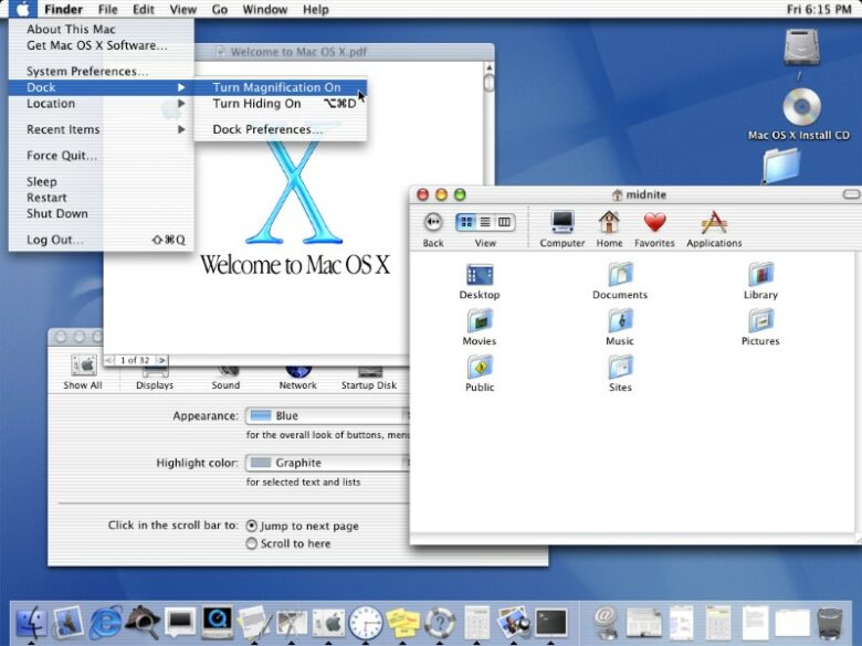 Mac OS X 10.0 launch: OS X changed the game for Apple.