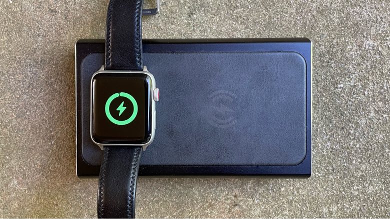 Intelli ScoutPro has charging coils for Apple Watch or an Qi-comparable device. Including iPhone.