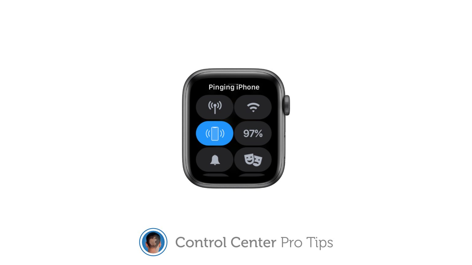 Ping a lost iPhone using Control Center on Apple Watch