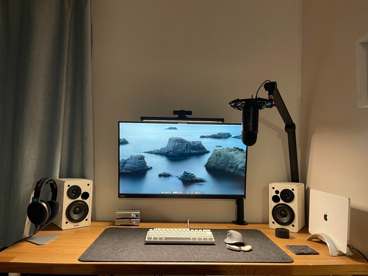 This MacBook Pro M1 setup is all about quality audio.
