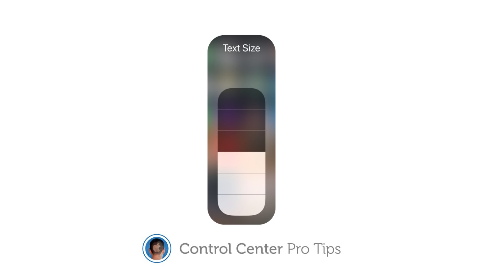 Change system text size in Control Center