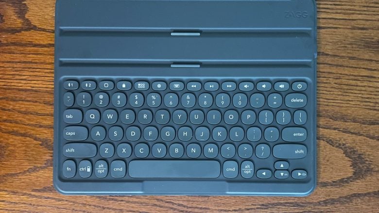 12.9-inch version of Zagg Pro Keys provides comfortable typing.