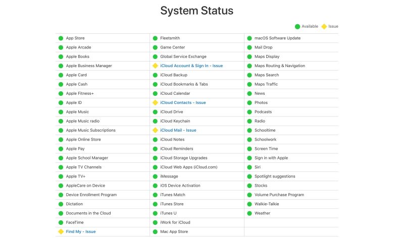 Not just you: Several Apple online services are having ‘issues’