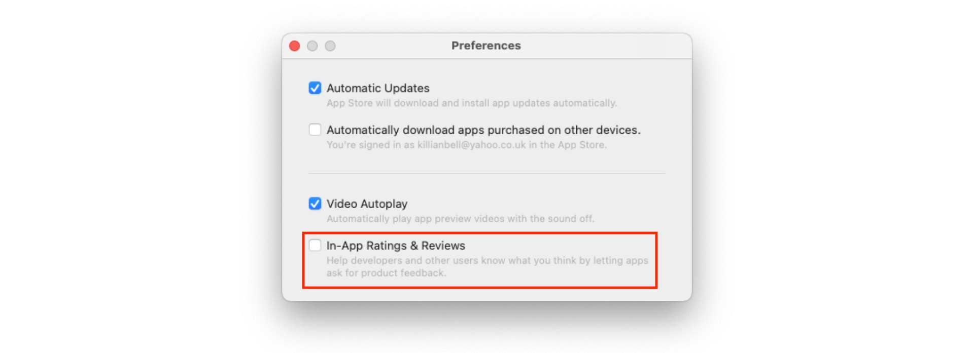 How to block App Store rating requests
