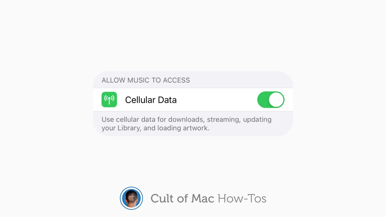 Enable Apple Music over cellular