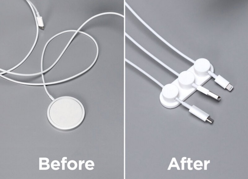 cable management system clears clutter for less than 14