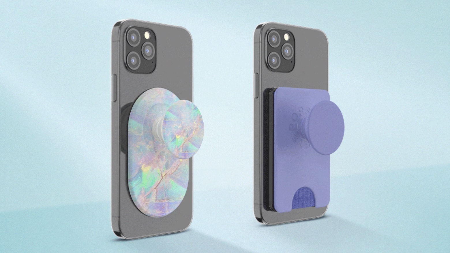 PopGrip iPhone wallet/stand attaches easily with MagSafe magnets