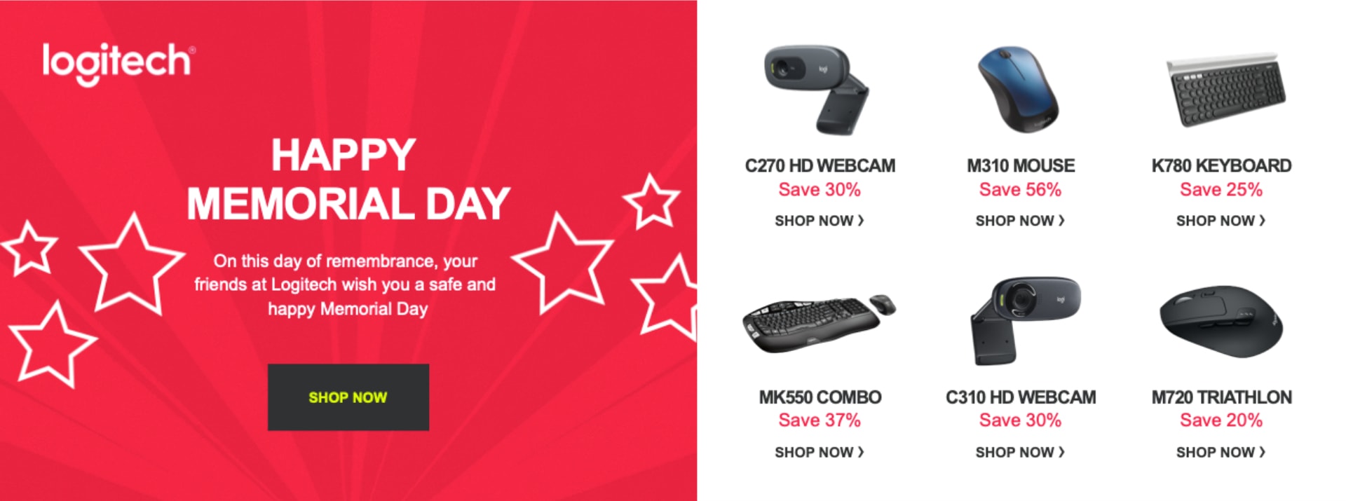 Logitech Memorial Day sale 2021