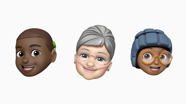 New Memojis will depict people with cochlear implants, supplemental oxygen and protective helmets.