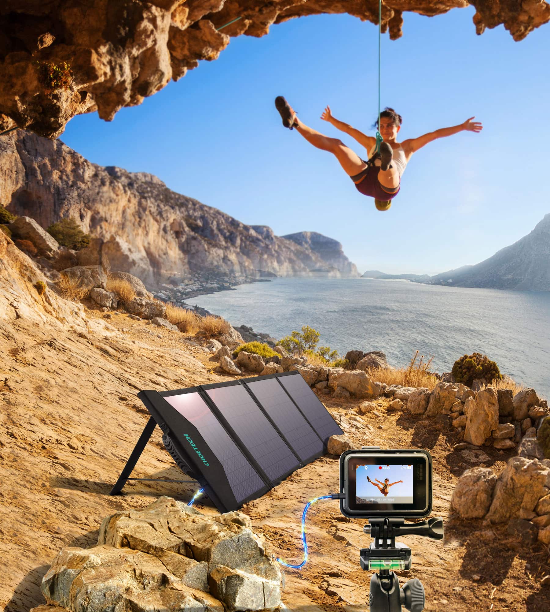 Choetech Solar Panel Portable Charger