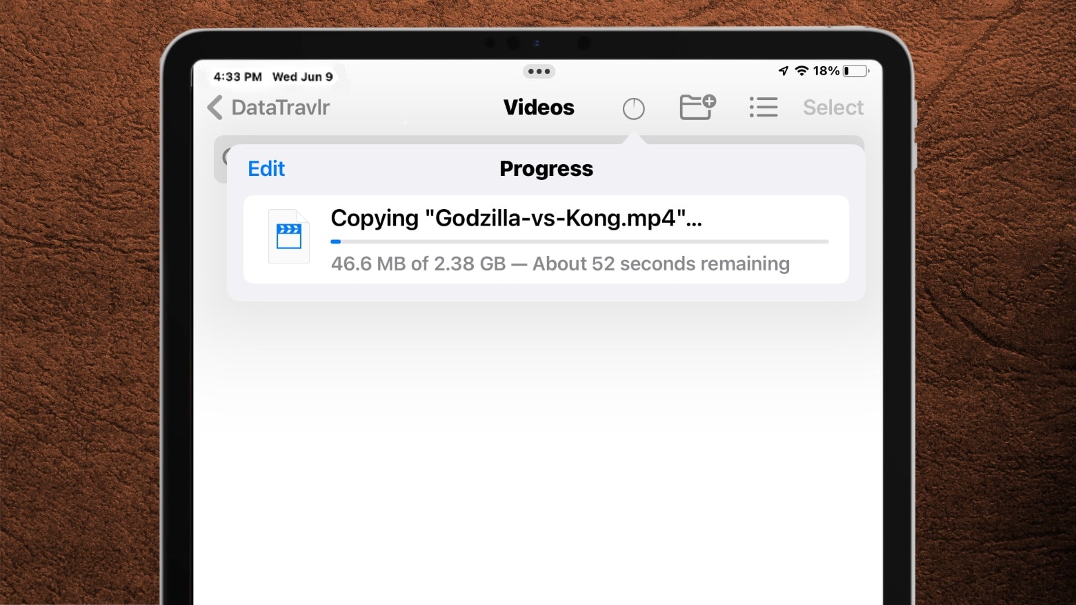 iPadOS 15 Files app gets progress bar, NTFS support, more